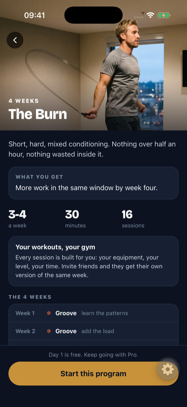 This program in the app
