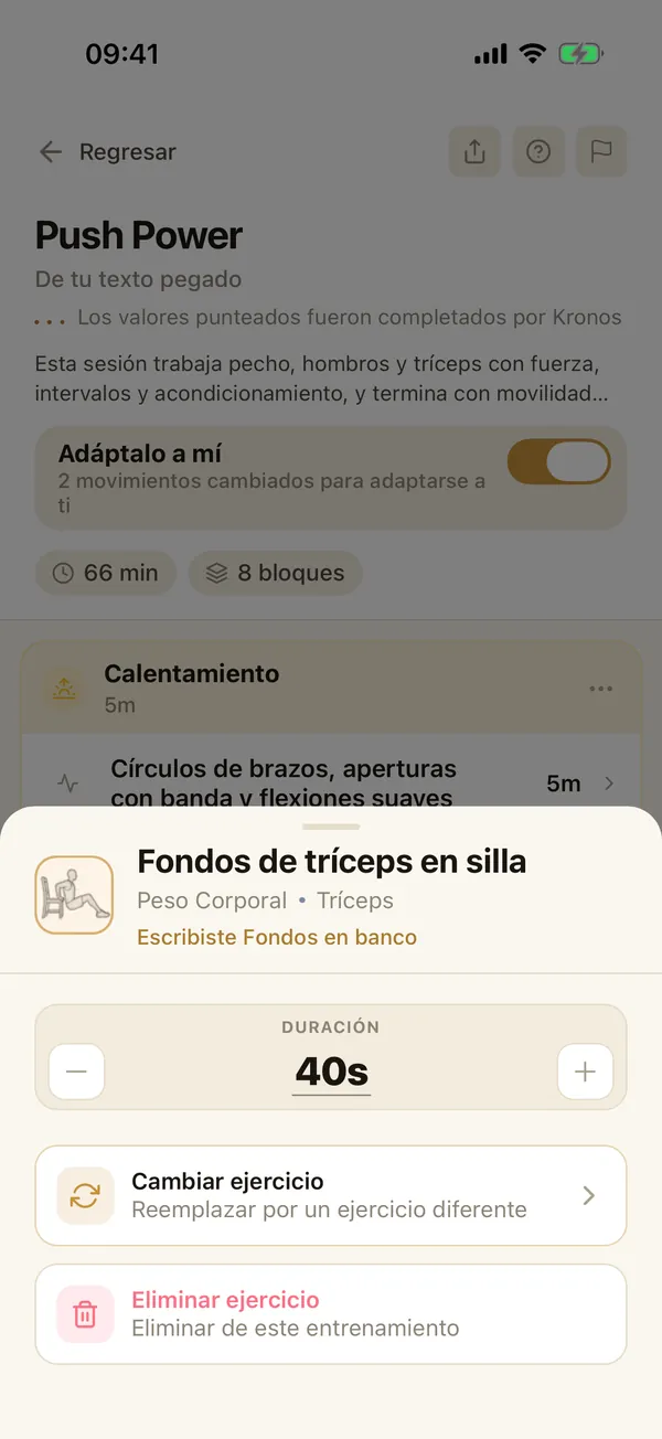 Adaptar a mi equipo