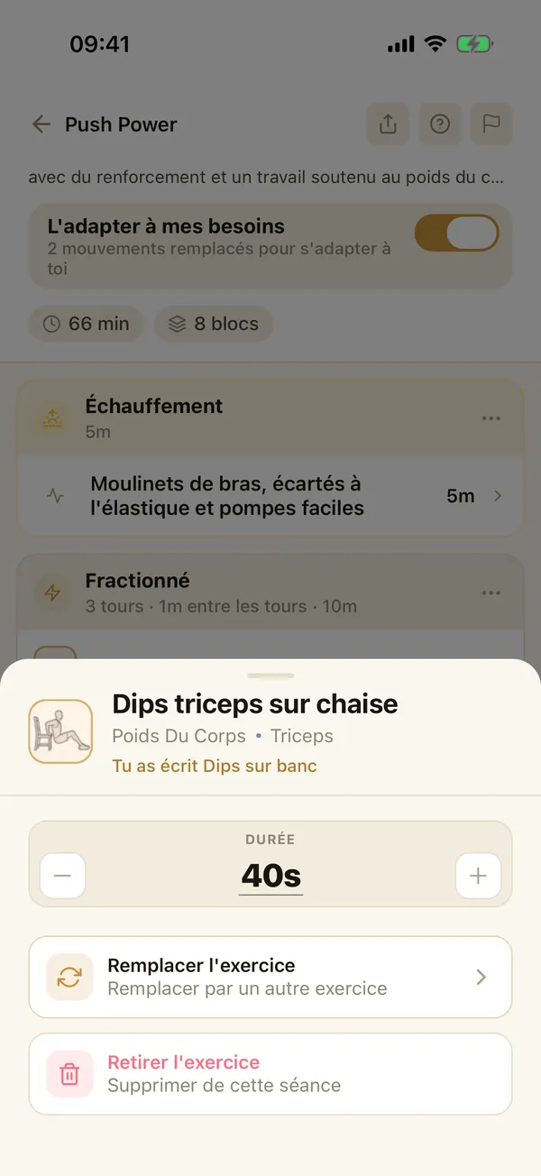 Adapter à mon équipement