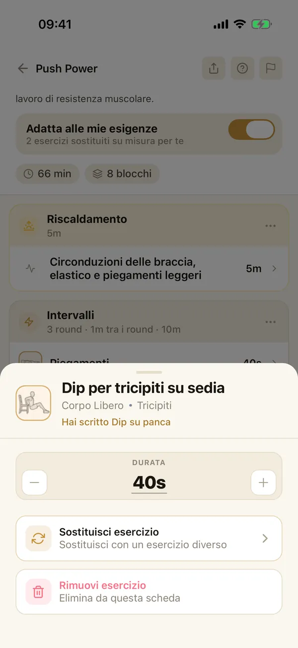 Adatta alla mia attrezzatura