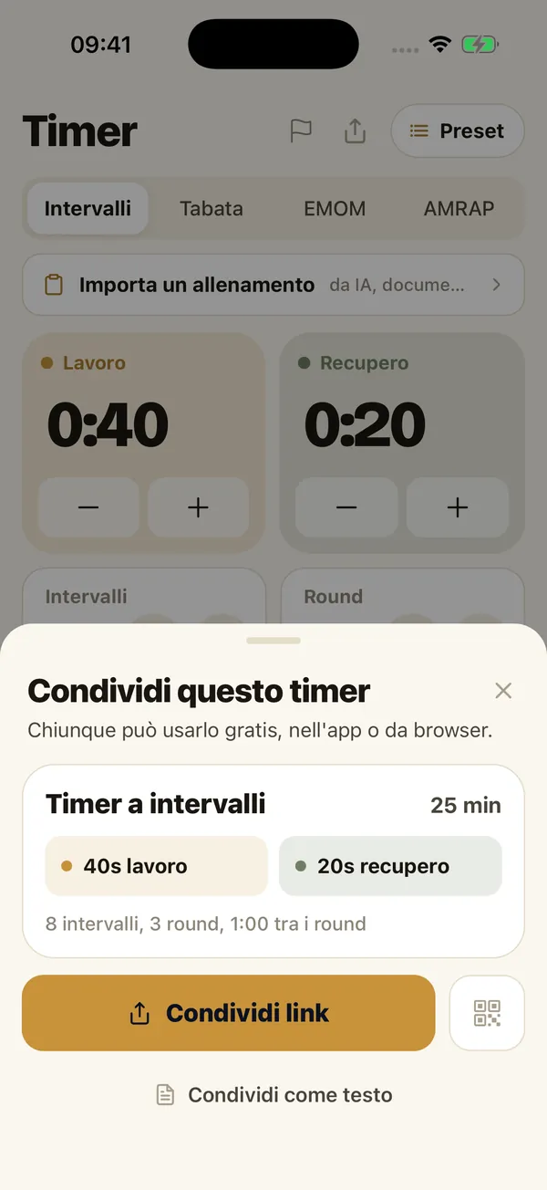 Condividi questo timer