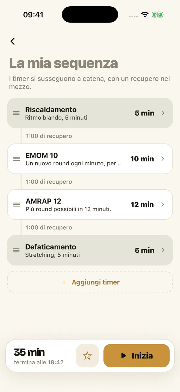 La mia sequenza