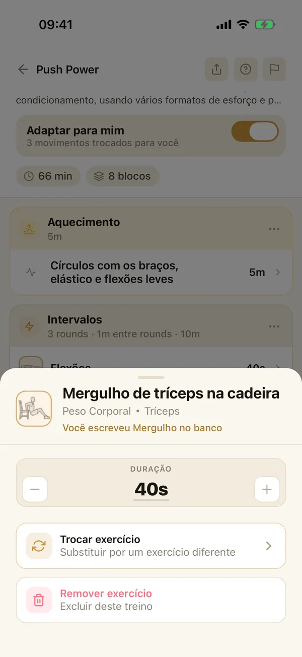 Adaptar ao meu equipamento