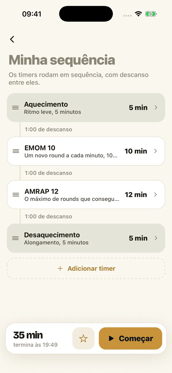 Minha sequência